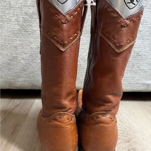 Cuadra Black Leather Cowboy Boots